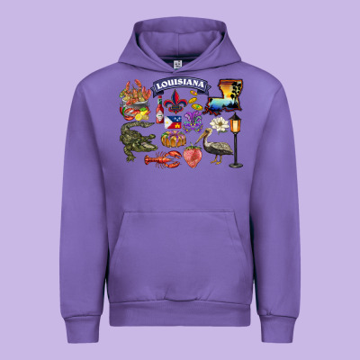 Preview Louisiana State Urban Hoodie Designed By Barkaloodesign