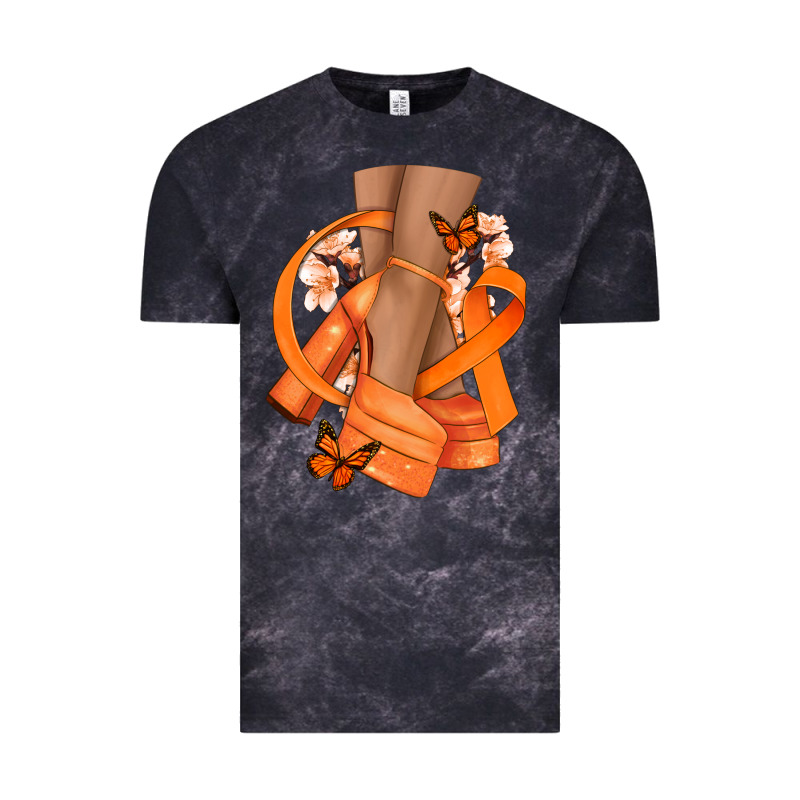 Kidney Cancer Diva Orange Ribbon Vintage Tee by NancyCooperArtShop | Teevron