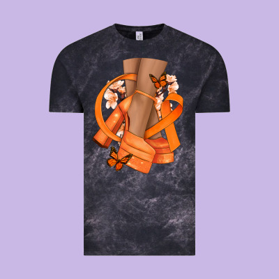 Kidney Cancer Diva Orange Ribbon Vintage Tee Designed By Nancycooperartshop