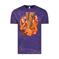 Cloud Purple Kidney Cancer diva orange ribbon Vintage Tee - NancyCooperArtShop