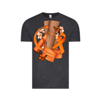 Vintage Black Kidney Cancer diva orange ribbon Vintage Tee - NancyCooperArtShop