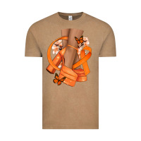 Vintage Coffee Kidney Cancer diva orange ribbon Vintage Tee - NancyCooperArtShop