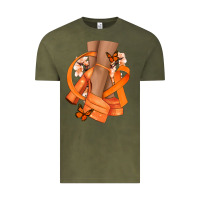 Vintage Olive Kidney Cancer diva orange ribbon Vintage Tee - NancyCooperArtShop