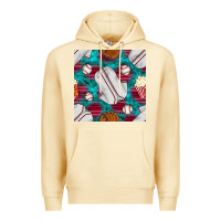 Pina Colada baseball  uniform with turquoise gemstone seamless pattern Premium Hoodie - BundleAndBundleShop