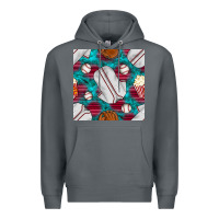 Rock baseball  uniform with turquoise gemstone seamless pattern Premium Hoodie - BundleAndBundleShop