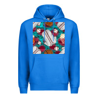 True Royal baseball  uniform with turquoise gemstone seamless pattern Premium Hoodie - BundleAndBundleShop