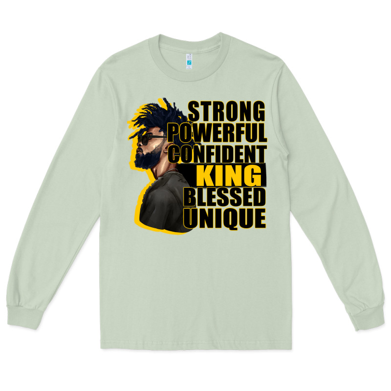 Strong Powerful Confident King Blessed Unique Long Sleeve Tee by CowGirlArtShop | Teevron
