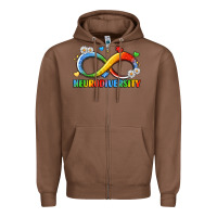 Chestnut neurodiversity Zipper Hoodie - LillyAllenDesigns