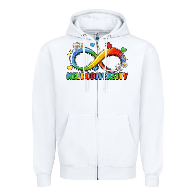Neurodiversity Zipper Hoodie by LillyAllenDesigns | Teevron