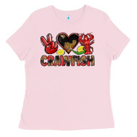 Bubblegum Pink crawfish Ladies Tee - LillyAllenDesigns