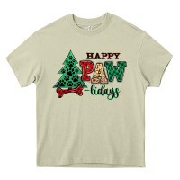 Mossy happy pawlidays christmas pets Heavy Core Tee - MaliasSmallBusiness