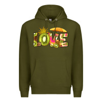 Army Green love kiwi Premium Hoodie - RanaPortraitStore