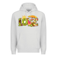 Dove Grey love kiwi Premium Hoodie - RanaPortraitStore