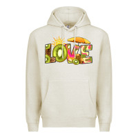 Oatmeal Heather love kiwi Premium Hoodie - RanaPortraitStore