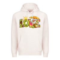 Pale Pink love kiwi Premium Hoodie - RanaPortraitStore