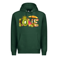 Sports Green love kiwi Premium Hoodie - RanaPortraitStore