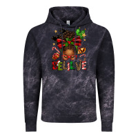 Cloud Black christmas believe afro messy bun Vintage Hoodie - texasbilliewilder