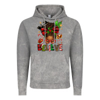 Cloud Rock christmas believe afro messy bun Vintage Hoodie - texasbilliewilder