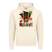 Vintage Artic christmas believe afro messy bun Vintage Hoodie - texasbilliewilder