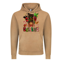 Vintage Camel christmas believe afro messy bun Vintage Hoodie - texasbilliewilder