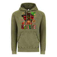 Vintage Olive christmas believe afro messy bun Vintage Hoodie - texasbilliewilder