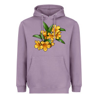 Lavender Yellow Jessamine Flower Illustrations Heavyweight Hoodie - LillyAllenDesigns