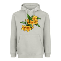 Moon Dust Yellow Jessamine Flower Illustrations Heavyweight Hoodie - LillyAllenDesigns