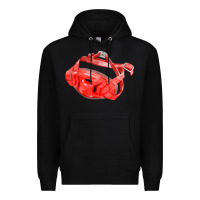 Black Chin Guard Fa Element Premium Hoodie - FaDigitalArtStudio