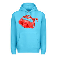 Ocean Blue Chin Guard Fa Element Premium Hoodie - FaDigitalArtStudio