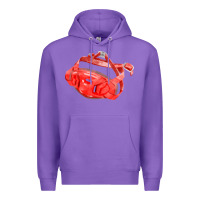 Purple Chin Guard Fa Element Premium Hoodie - FaDigitalArtStudio