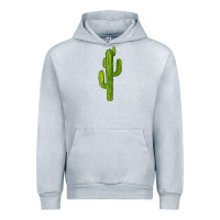 Heather Grey cactus Urban Hoodie - BarkalooDesign