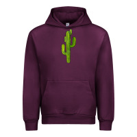 Mauve Wine cactus Urban Hoodie - BarkalooDesign