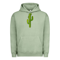 Pigment Oil Green cactus Urban Hoodie - BarkalooDesign