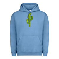 Pigment Pebble Blue cactus Urban Hoodie - BarkalooDesign
