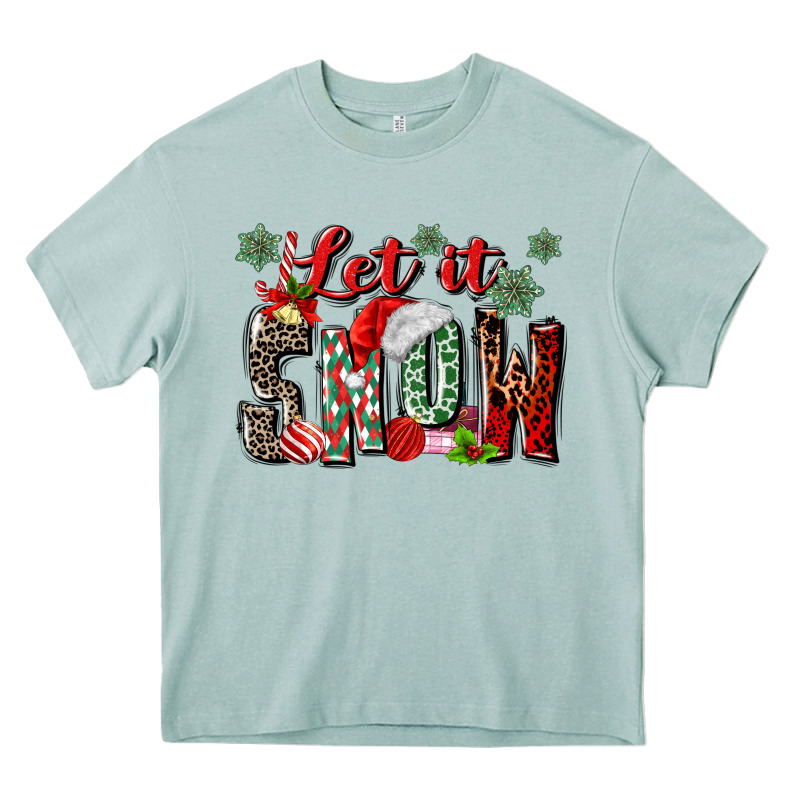 Let It Snow Heavy Core Tee by MaliasSmallBusiness | Teevron