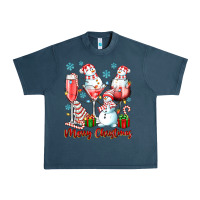 Midnight Navy merry christmas wine glasses Urban Heavy Tee - texasbilliewilder