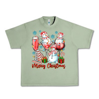 Oil Green merry christmas wine glasses Urban Heavy Tee - texasbilliewilder