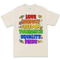 Bone love respect freedom tolerance equality pride Premium Tee - LillyAllenDesigns