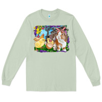 Matcha easter farm chicks and bunny Long Sleeve Tee - RanaPortraitStore