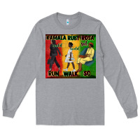 Heather Grey rosa sat so ruby could walk so kamala could run tu Long Sleeve Tee - CowGirlArtShop