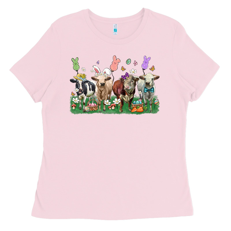 Easter Cow Ladies Tee by LillyAllenDesigns | Teevron