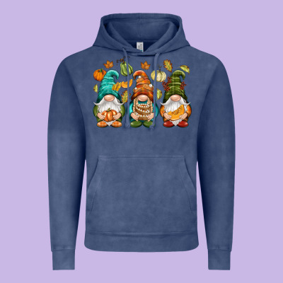 Fall Gnomes Vintage Hoodie Designed By Nancycooperartshop