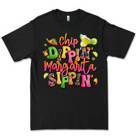 Black chip dippin' margarita sippin' Premium Tee - LillyAllenDesigns