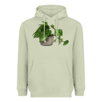 Matcha Philodendron Heavyweight Hoodie - LillyAllenDesigns