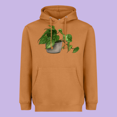 Philodendron Heavyweight Hoodie Designed By Lillyallendesigns
