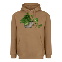 Toasted Coconut Philodendron Heavyweight Hoodie - LillyAllenDesigns