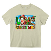 Mossy love christmas cow Heavy Core Tee - MaliasSmallBusiness