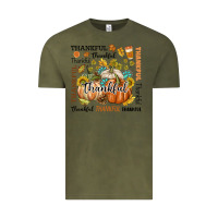 Vintage Olive Thankful Vintage Tee - texasbilliewilder