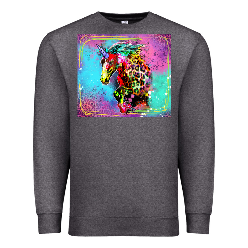 Colorful Unicorn Horse Premium Sweatshirt by LillyAllenDesigns | Teevron