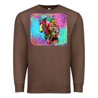 Chestnut Colorful Unicorn Horse Premium Sweatshirt - LillyAllenDesigns